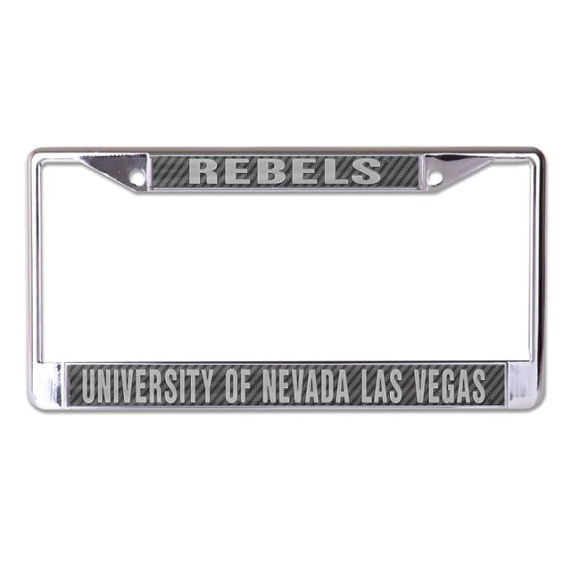 UNLV Rebels CARBON Lic Plt Frame S/L Printed