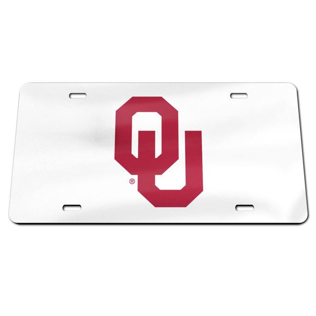 Matrícula acrílica especial de los Oklahoma Sooners