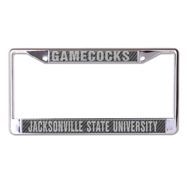 Jacksonville State Gamecocks CARBON Lic Plt Frame S/L Printed