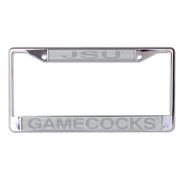 Jacksonville State Gamecocks FROSTED Lic Plt Frame S/L Printed