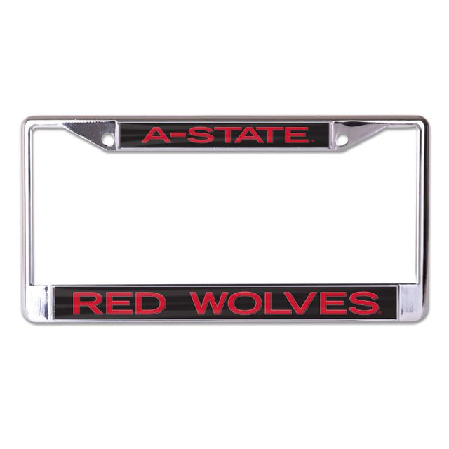 Arkansas State Red Wolves Lic Plt Frame S/L Printed