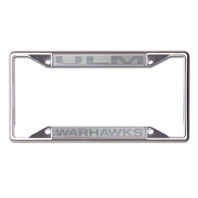 Louisiana - Monroe War Hawks FROSTED Lic Plt Frame S/S Printed