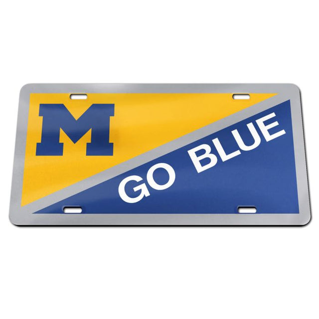 Michigan Wolverines Acrylic Classic License Plates