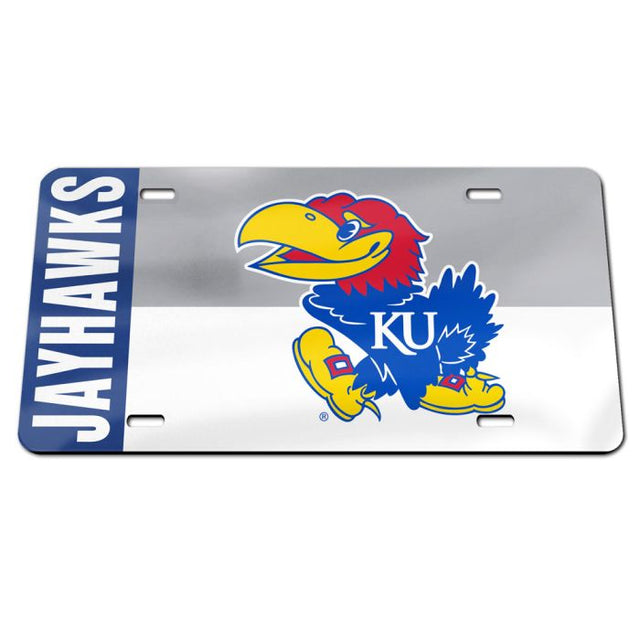 Kansas Jayhawks Specialty Acrylic License Plate