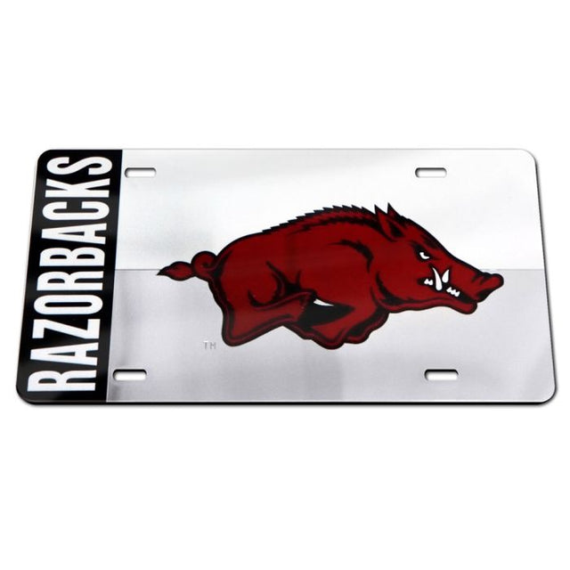 Placas de matrícula clásicas de acrílico de Arkansas Razorbacks