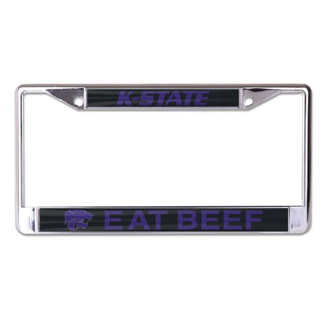 Kansas State Wildcats EAT BEEF KANSAS STATE Lic Plt Frame S/L Printed