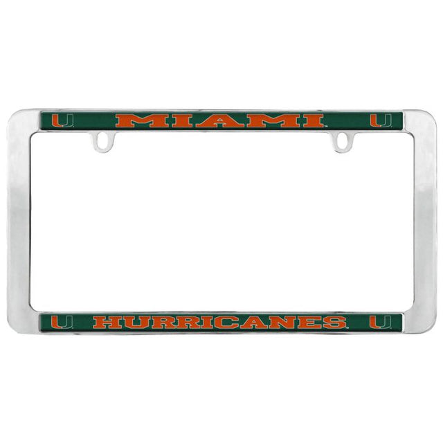 Miami Hurricanes Lic Plt Frame Metal Thin Rim Value