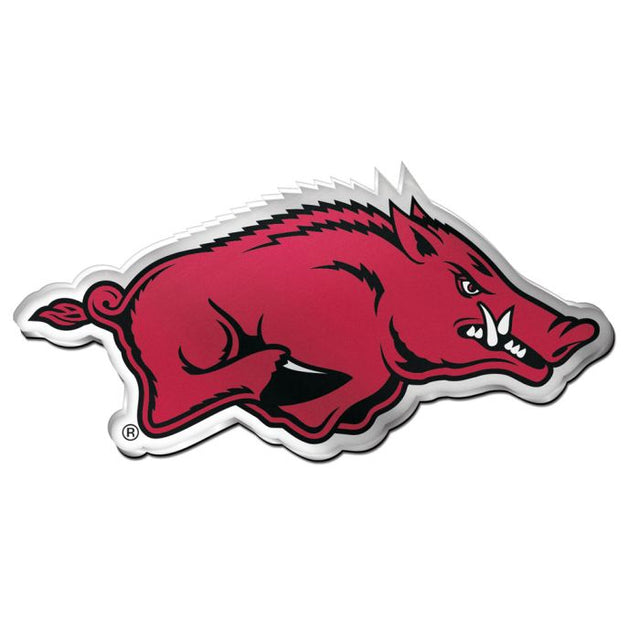 Emblema acrílico para automóvil de Arkansas Razorbacks