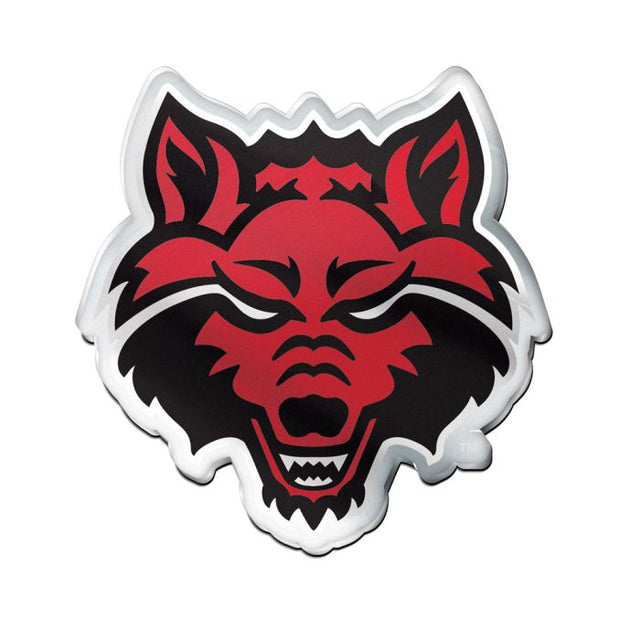 Emblema acrílico para automóvil de los Arkansas State Red Wolves