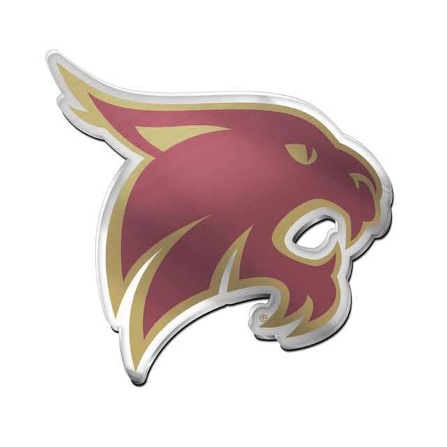 Emblema acrílico para automóvil de los Texas State Bobcats