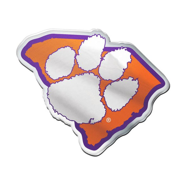 Emblema acrílico para automóvil de Clemson Tigers STATE