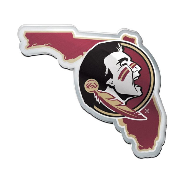 Emblema acrílico para automóvil de los Florida State Seminoles STATE