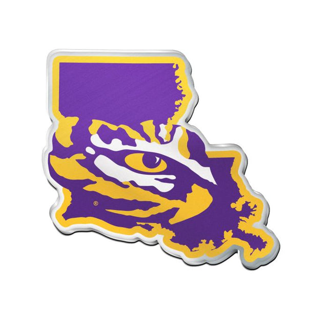 LSU Tigers STATE Acrylic Auto Emblem