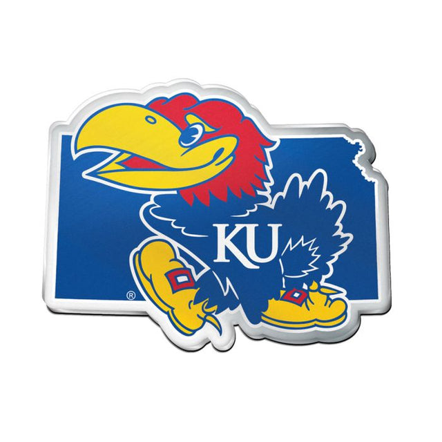 Kansas Jayhawks STATE Acrylic Auto Emblem