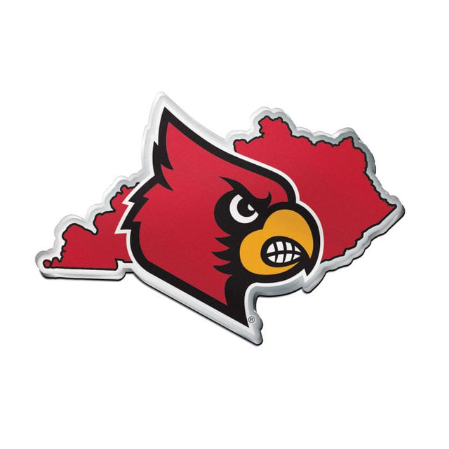 Louisville Cardinals STATE Acrylic Auto Emblem