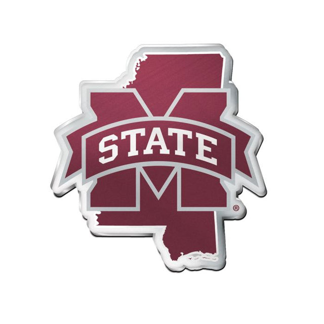 Emblema acrílico para automóvil de Mississippi State Bulldogs STATE