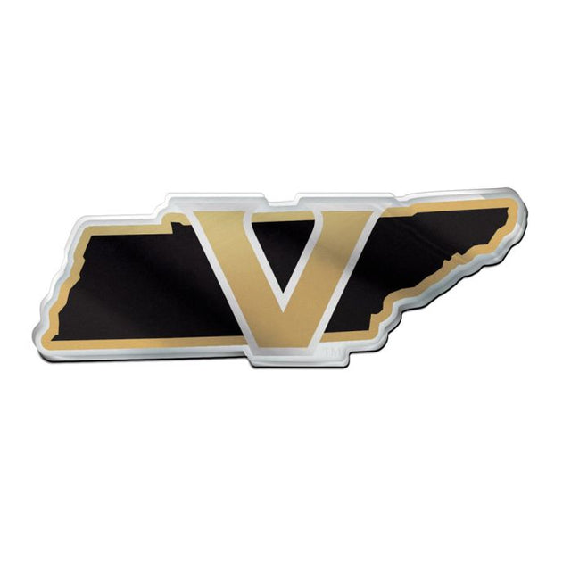 Emblema acrílico para automóvil de los Vanderbilt Commodores