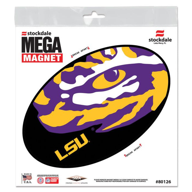 LSU Tigers MEGA 户外磁铁 6 英寸 x 6 英寸