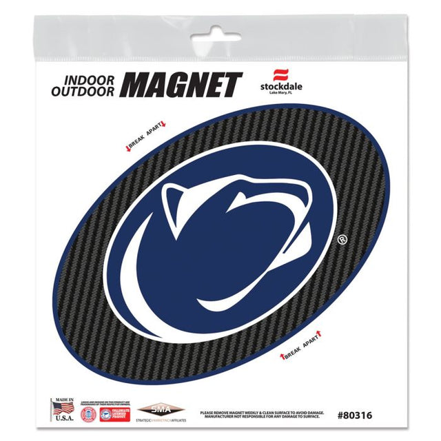 Imanes para exteriores de carbono de los Penn State Nittany Lions de 6" x 6"