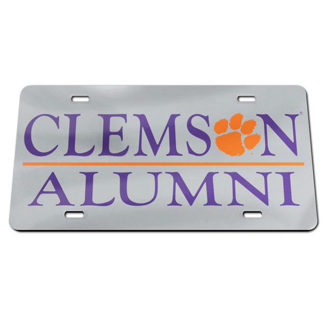 Placas de matrícula clásicas de acrílico de Clemson Tigers