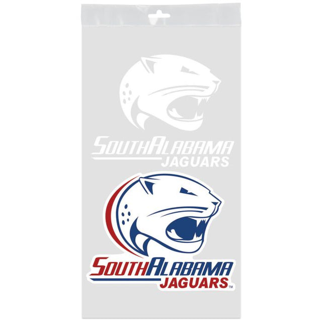 Calcomanías para ventanas de South Alabama Jaguars de 4" x 7"