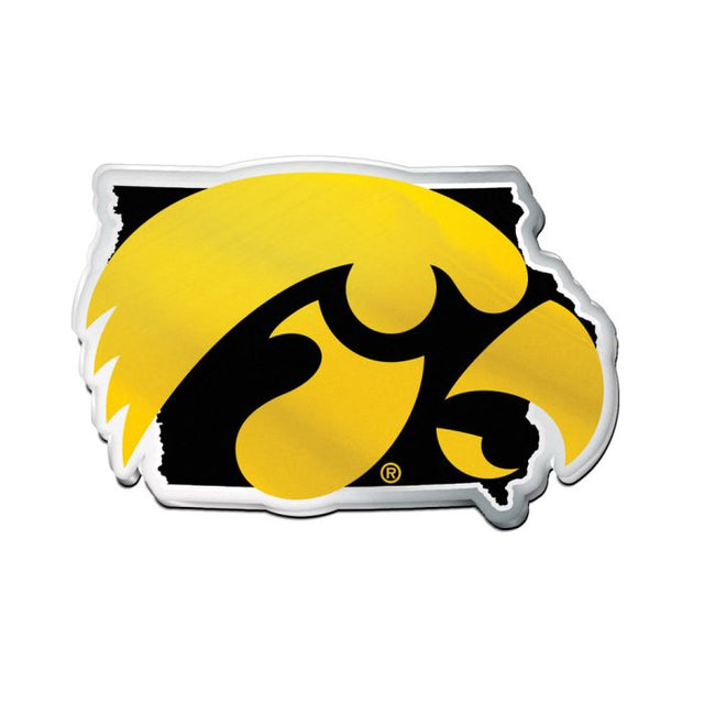 Emblema acrílico para automóvil del estado de Iowa Hawkeyes