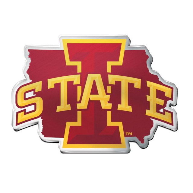 Emblema acrílico para automóvil de Iowa State Cyclones STATE