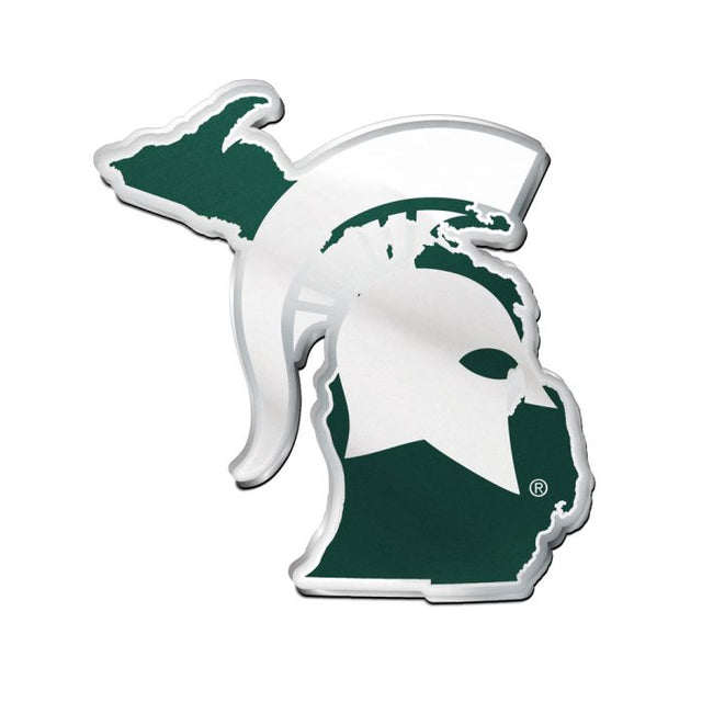 Michigan State Spartans STATE Acrylic Auto Emblem