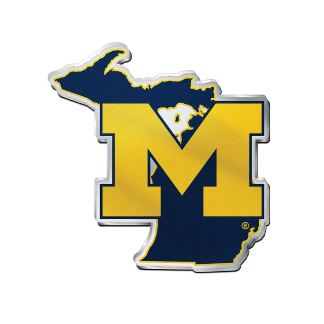 Emblema acrílico para automóvil de Michigan Wolverines STATE