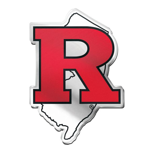 Emblema acrílico para automóvil STATE de Rutgers Scarlet Knights