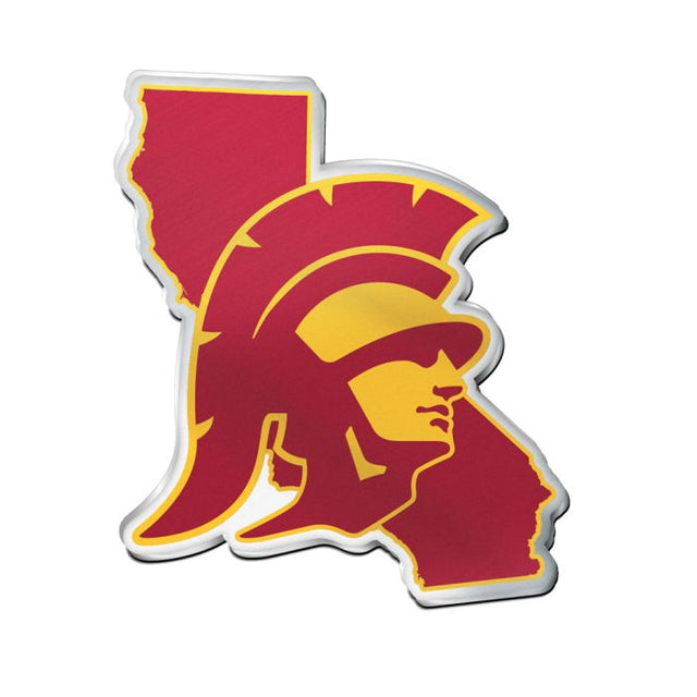 USC Trojans STATE Acrylic Auto Emblem