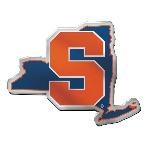 Emblema acrílico para automóvil de la marca STATE de Syracuse Orange