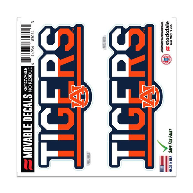 Auburn Tigers COLOR DUO All Surface Decal 6" x 6"