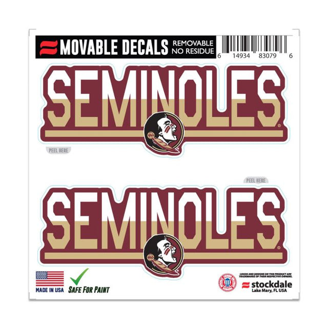 Florida State Seminoles COLOR DUO All Surface Decal 6" x 6"