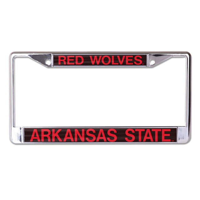 Arkansas State Red Wolves Lic Plt Frame S/L Printed