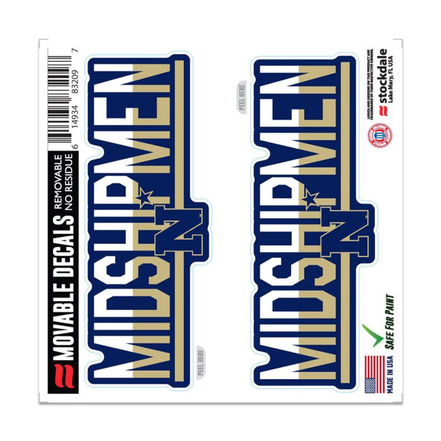 Navy Midshipmen COLOR DUO All Surface Decal 6" x 6"