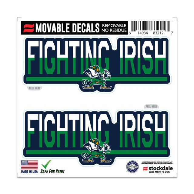 Notre Dame Fighting Irish COLOR DUO All Surface Decal 6" x 6"