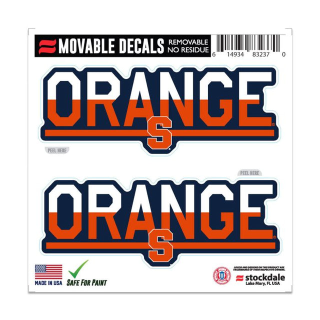 Syracuse Orange COLOR DUO All Surface Decal 6" x 6"