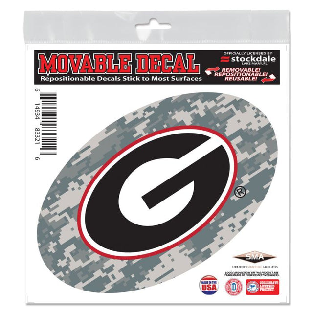 Georgia Bulldogs CAMO All Surface Decal 6" x 6"