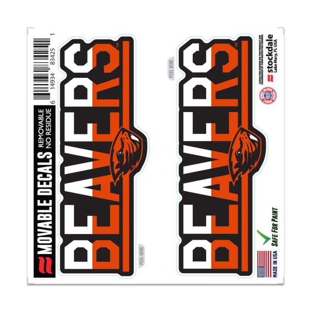 Oregon State Beavers COLOR DUO All Surface Decal 6" x 6"