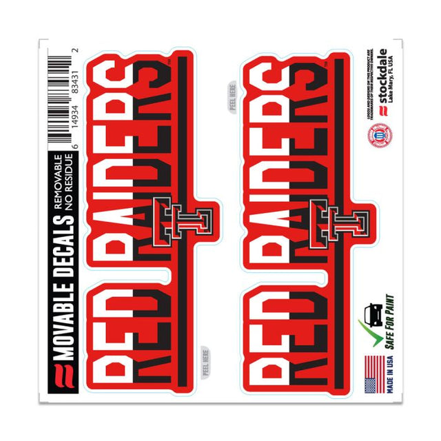 Texas Tech Red Raiders COLOR DUO All Surface Decal 6" x 6"