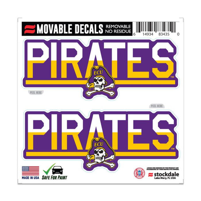 East Carolina Pirates COLOR DUO All Surface Decal 6" x 6"