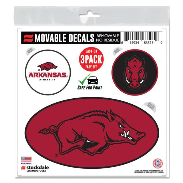 Arkansas Razorbacks All Surface Decal 6" x 6"