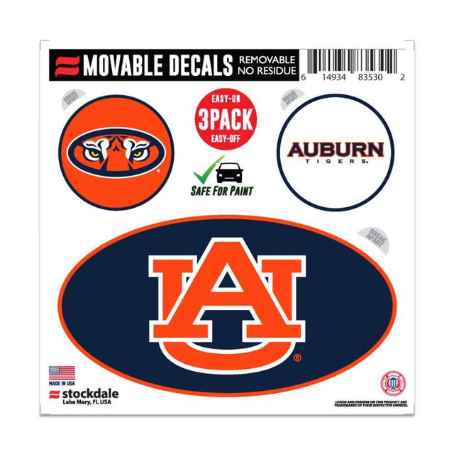 Calcomanía para todas las superficies de Auburn Tigers, 6" x 6"