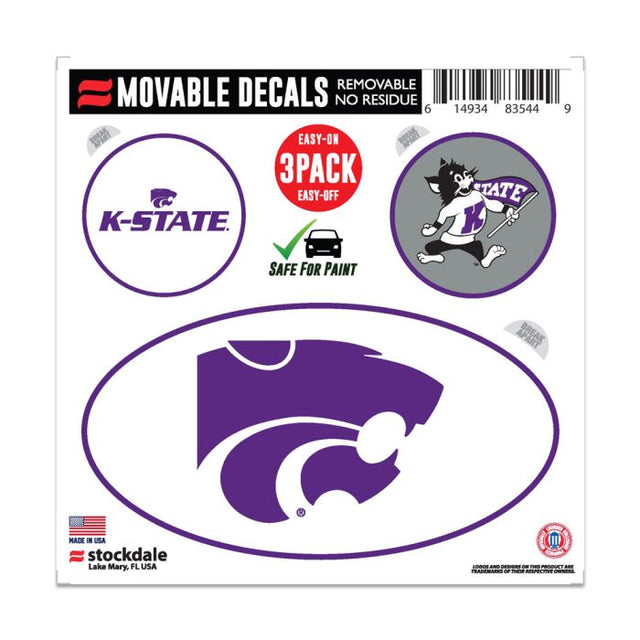 Kansas State Wildcats All Surface Decal 6" x 6"