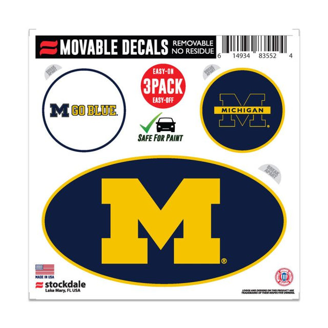 Michigan Wolverines All Surface Decal 6" x 6"