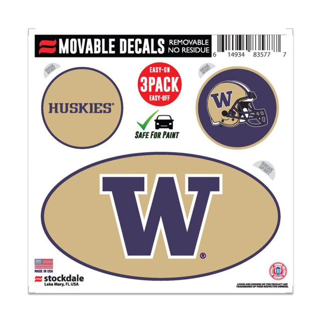 Washington Huskies All Surface Decal 6" x 6"