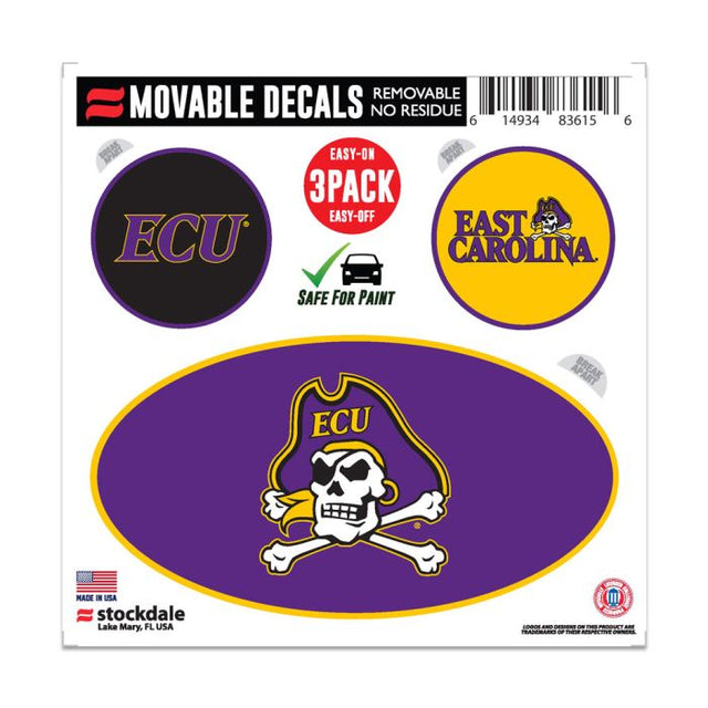 East Carolina Pirates All Surface Decal 6" x 6"