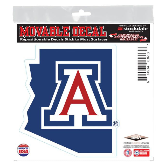 Arizona Wildcats STATE All Surface Decal 6" x 6"