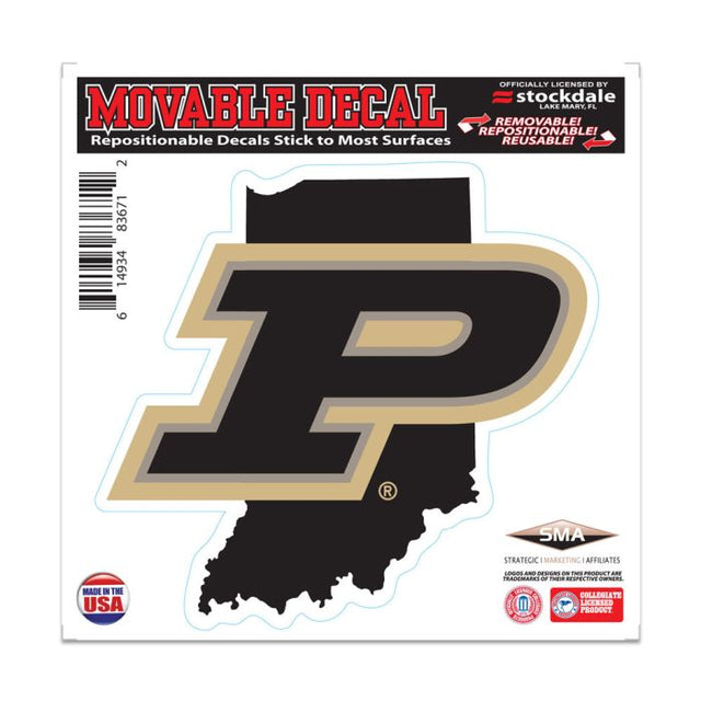 Purdue Boilermakers STATE All Surface Decal 6" x 6"